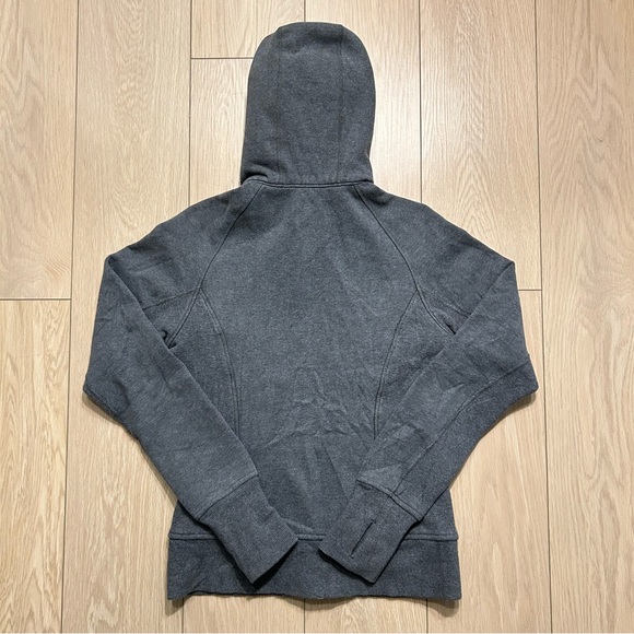 Lululemon Scuba Full-Zip Hoodie Sz 6 Grey Heathered Cotton Fleece Yoga - Picture 4 of 7